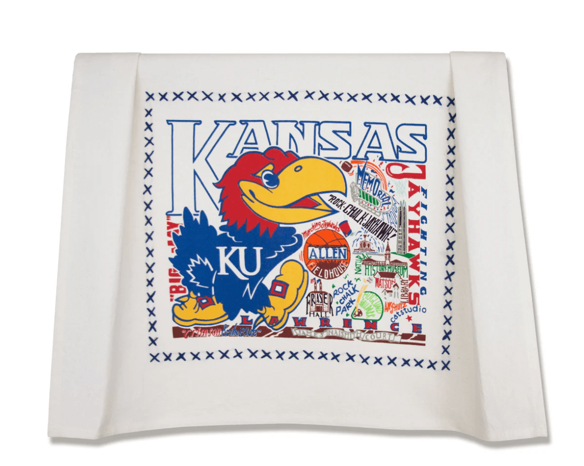 Kansas, University of Dish Towel - Veranda Cafe & Mercantile