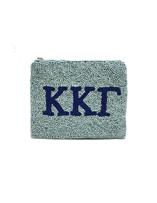 Kappa Kappa Gamma Beaded Pouch - Veranda Cafe & Mercantile