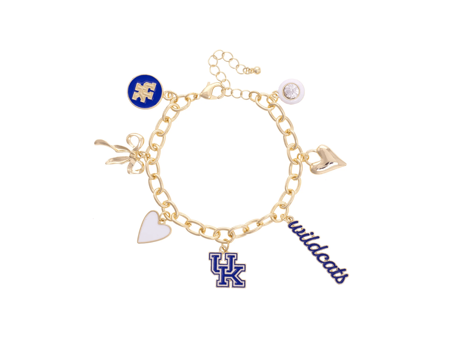 Kentucky Wildcats Enamel Icons Charm Bracelet - Veranda Cafe & Mercantile