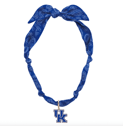 Kentucky Wildcats Logo Bandana Scarf Necklace - Veranda Cafe & Mercantile