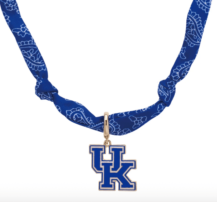 Kentucky Wildcats Logo Bandana Scarf Necklace - Veranda Cafe & Mercantile