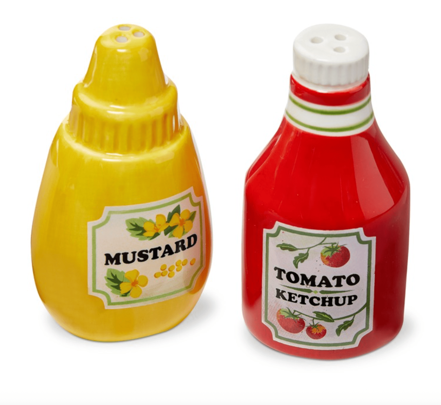 Ketchup & Mustard Salt & Pepper Set - Veranda Cafe & Mercantile