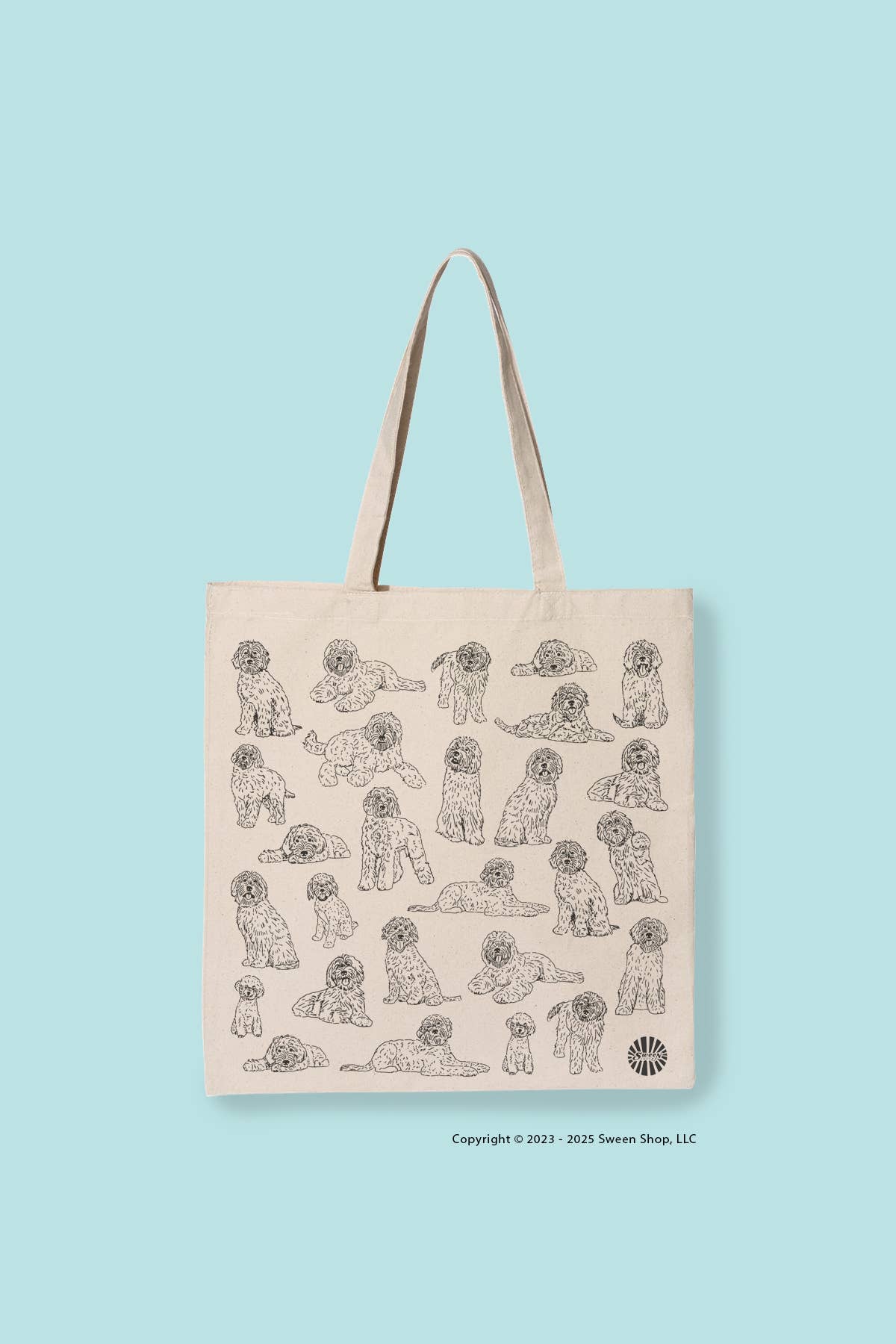Labradoodle Canvas Tote Bag - Veranda Cafe & Mercantile