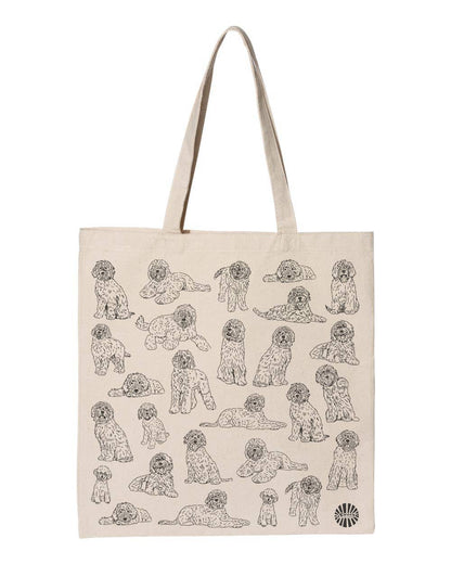 Labradoodle Canvas Tote Bag - Veranda Cafe & Mercantile