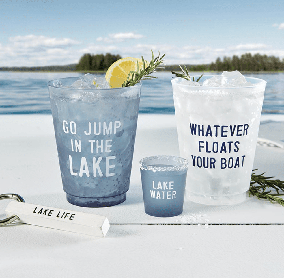 Lake Water Shot Cups - Set of 10 - Veranda Cafe & Mercantile