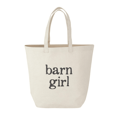 Large Canvas Storage Tote - Barn Girl - Veranda Cafe & Mercantile