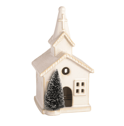 Large Ceramic Church Sitter - Veranda Cafe & Mercantile
