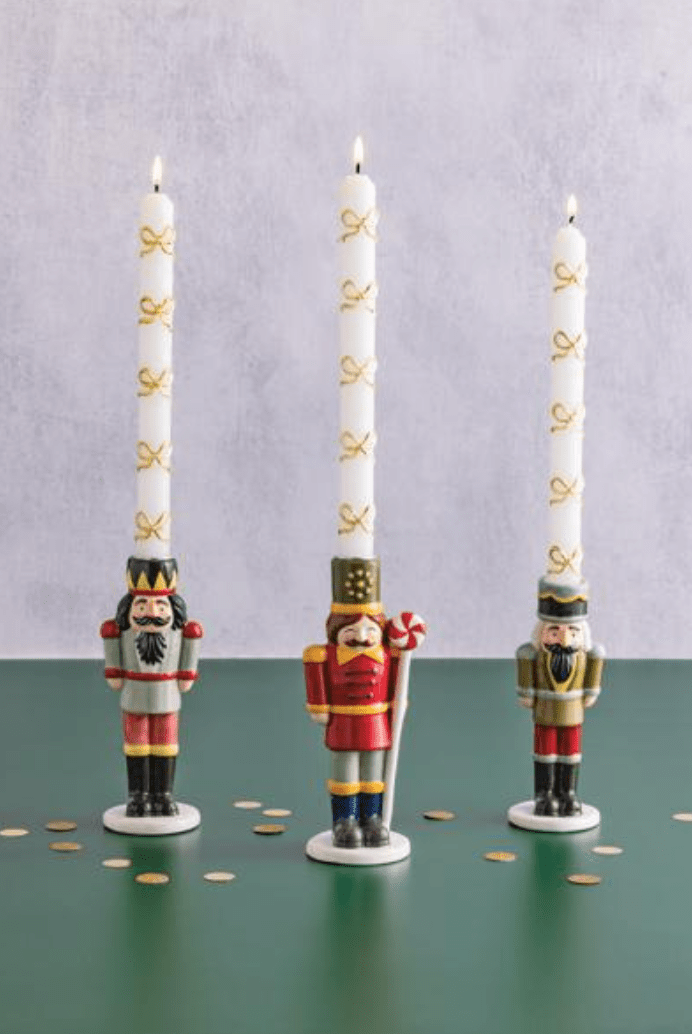 Large Nutcracker Taper Holder - Veranda Cafe & Mercantile