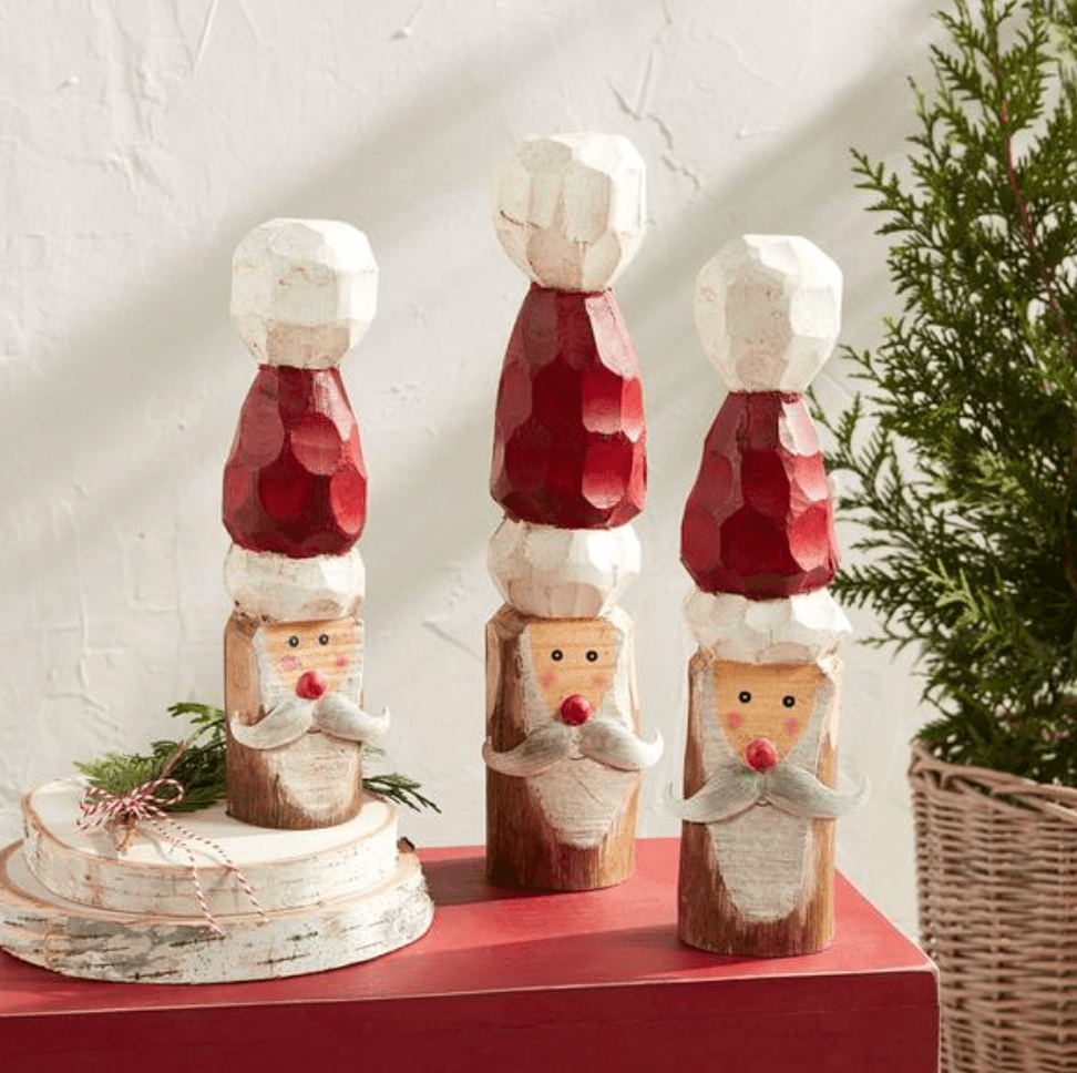 Large Santa Block Sitter - Veranda Cafe & Mercantile