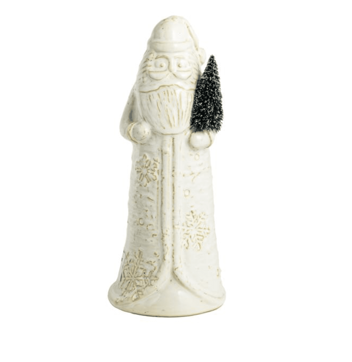 Large White Christmas Santa Sitter - Veranda Cafe & Mercantile