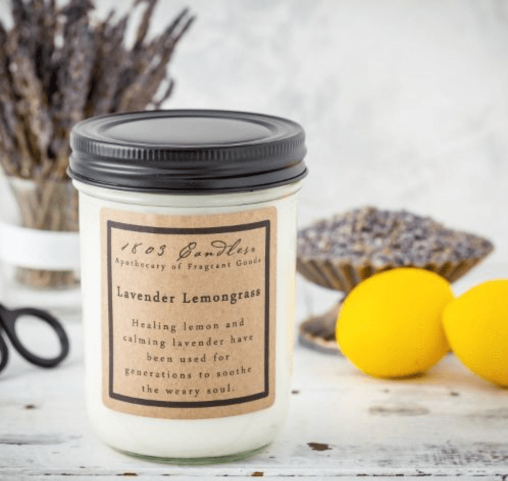 Lavender Lemongrass Soy Candle - Veranda Cafe & Mercantile