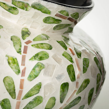 Leaf Pattern Bouquet Vase - Veranda Cafe & Mercantile