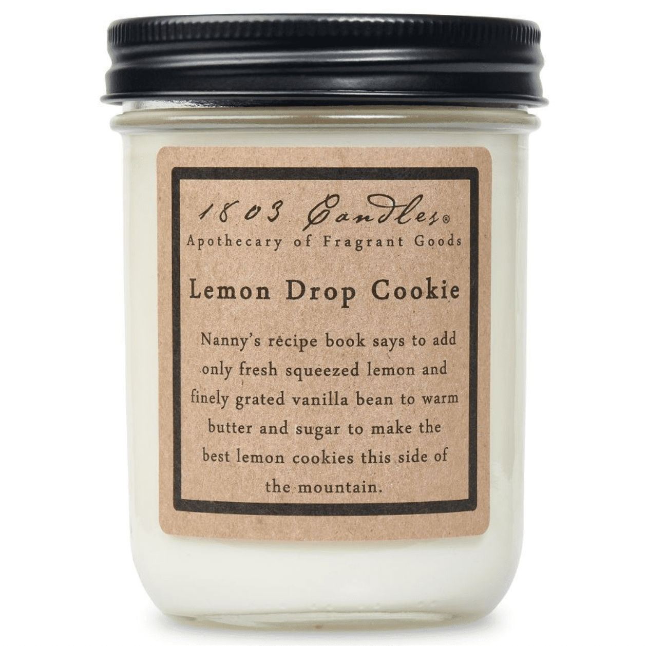 Lemon Drop Cookie Soy Candle - Veranda Cafe & Mercantile