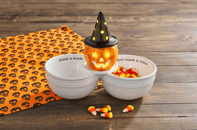 Light - up Witch Jack - O - Lantern Sitter - Veranda Cafe & Mercantile