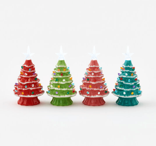 Lighted Christmas Tree w'Timer - Veranda Cafe & Mercantile