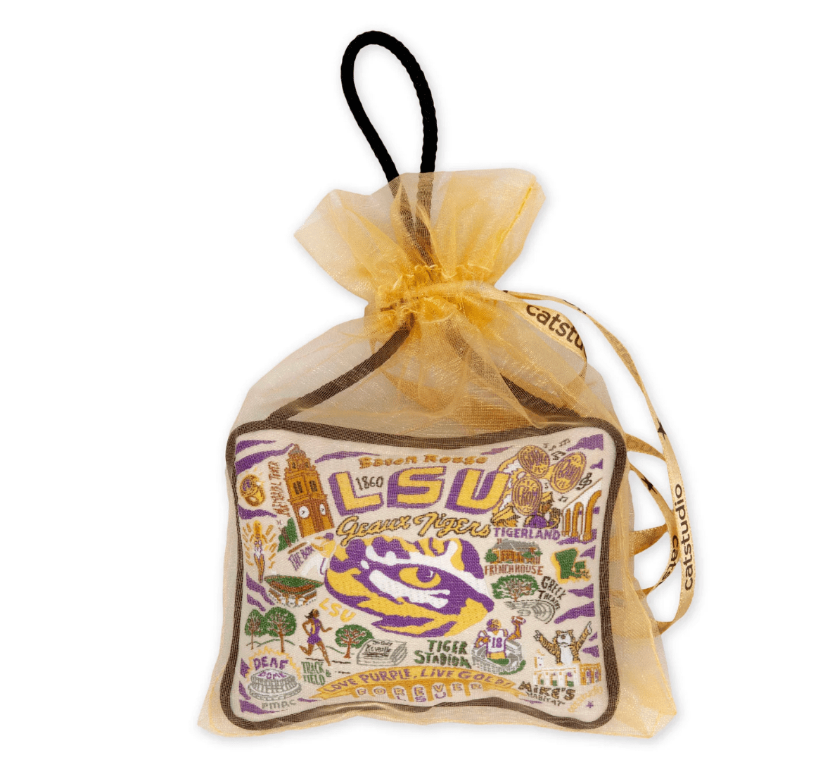 Louisiana State University (LSU) Mini Pillow - Veranda Cafe & Mercantile