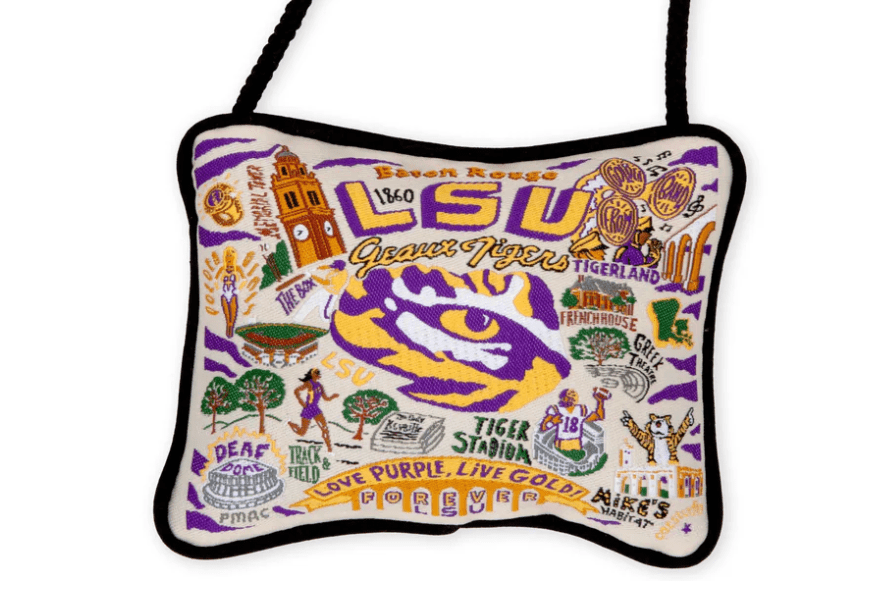 Louisiana State University (LSU) Mini Pillow - Veranda Cafe & Mercantile