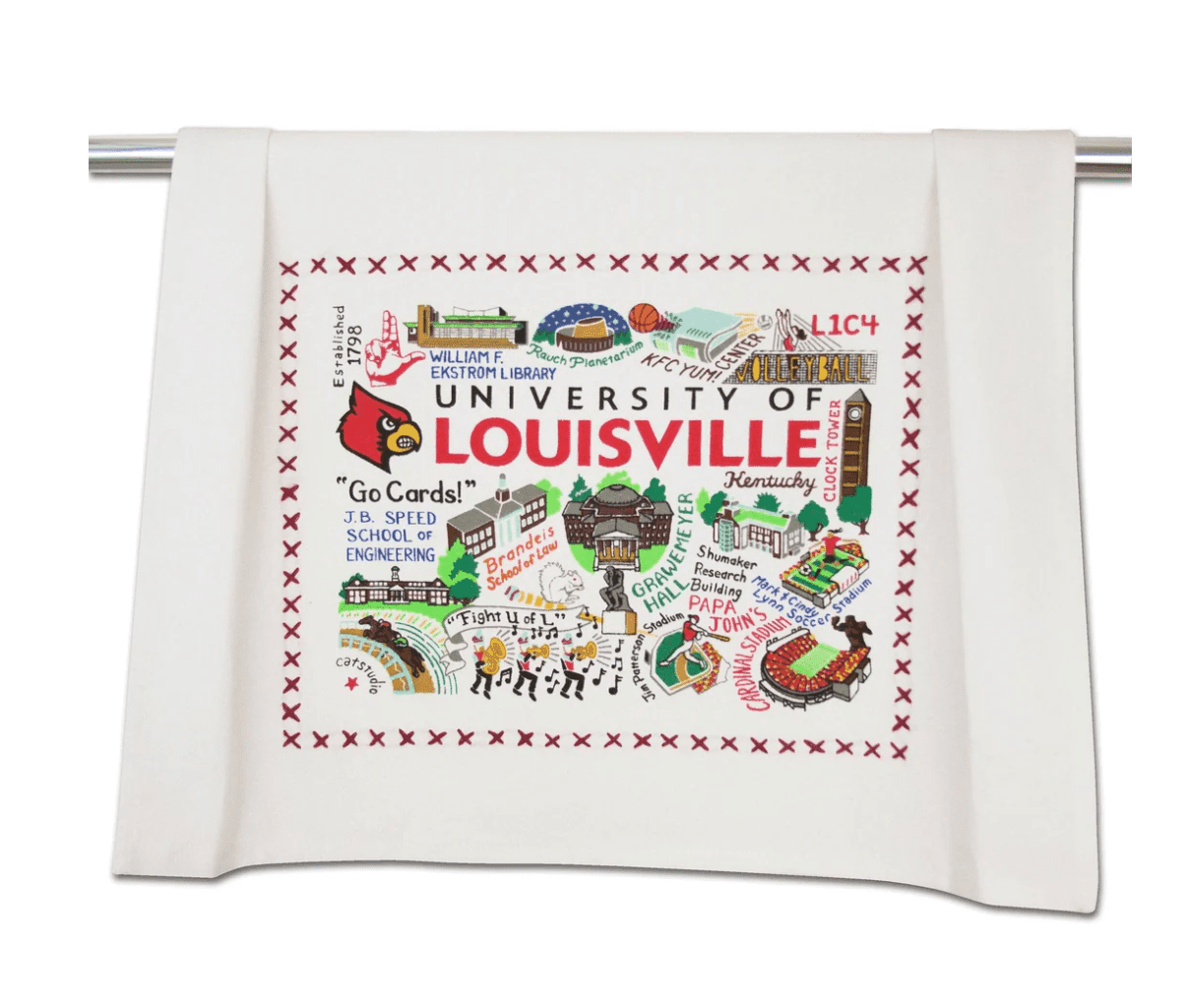 Louisville, University of Dish Towel - Veranda Cafe & Mercantile