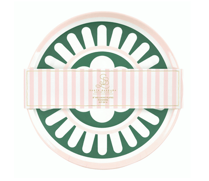 Mahjong Melamine Appetizer Plates - Set of 4 - Veranda Cafe & Mercantile