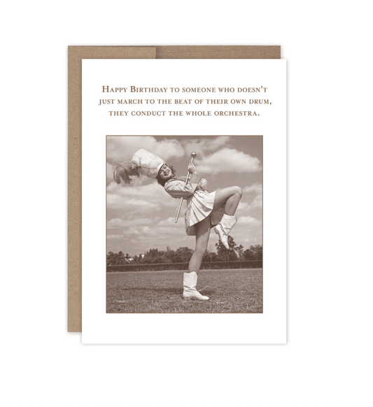 March To The Beat Birthday Card SM817 - Veranda Cafe & Mercantile