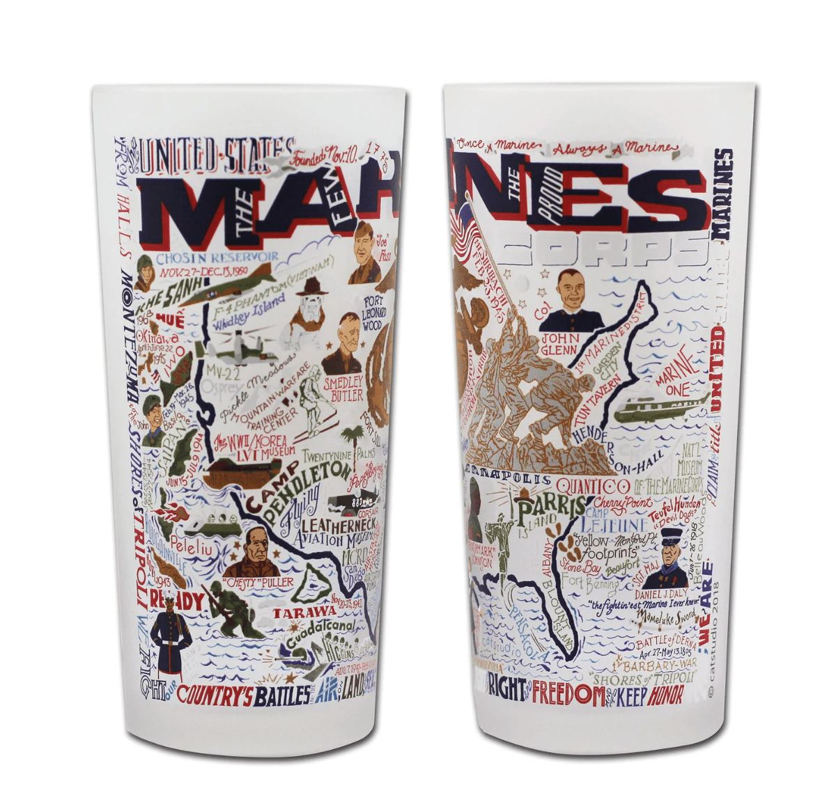Marines Drinking Glass Set - Veranda Cafe & Mercantile