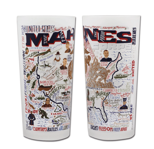 Marines Drinking Glass Set - Veranda Cafe & Mercantile