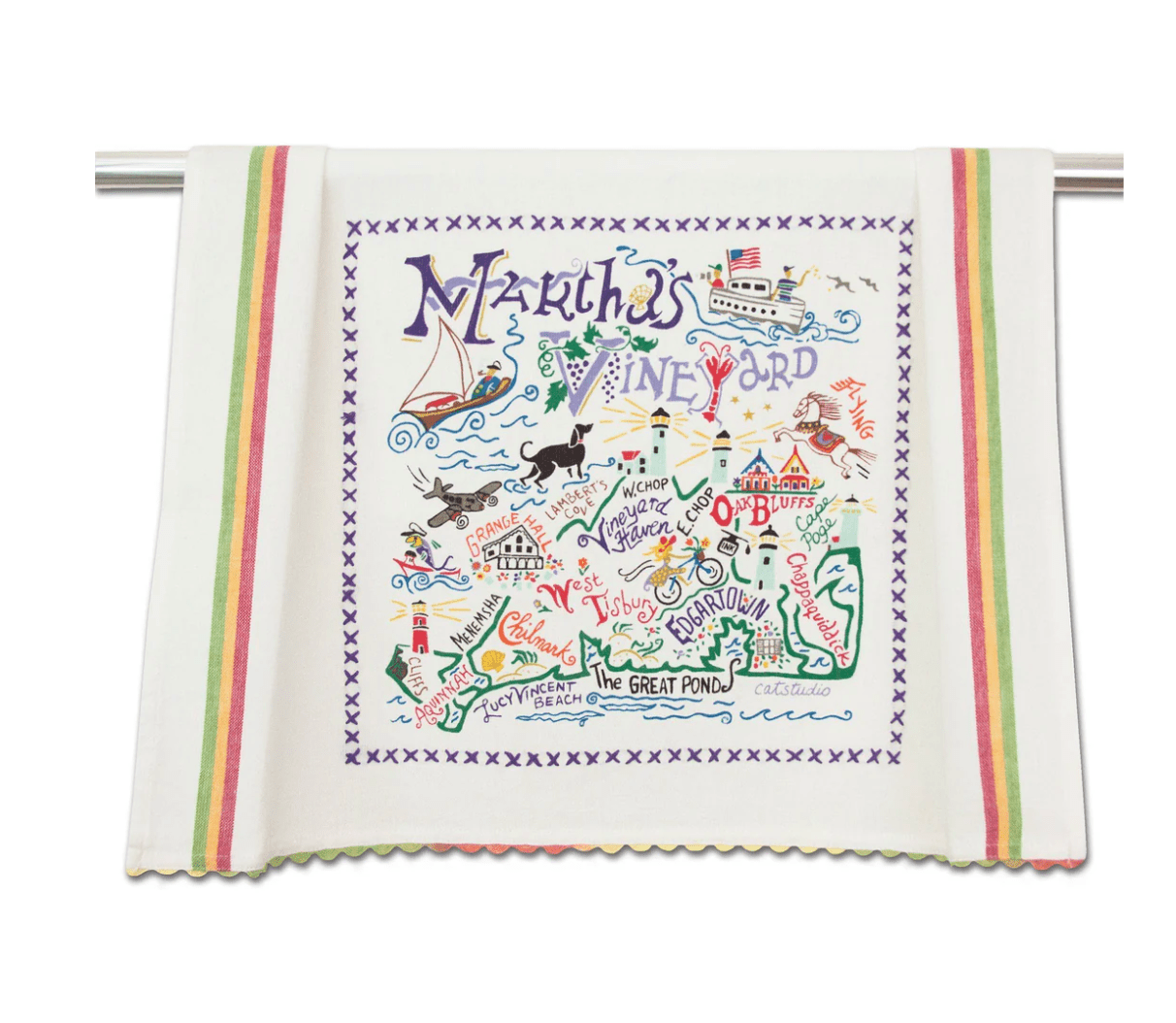 Martha's Vineyard Dish Towel - Veranda Cafe & Mercantile