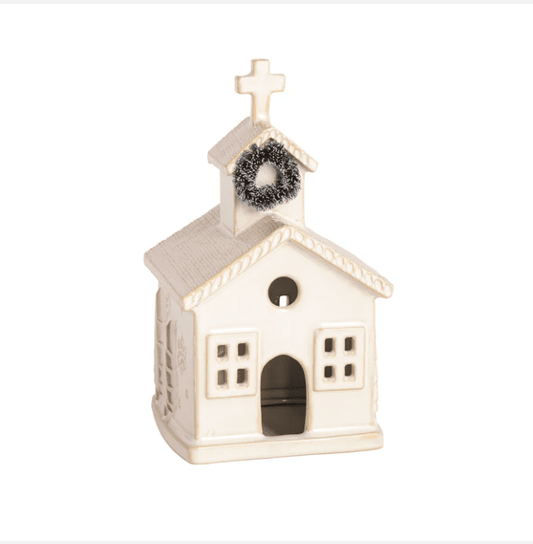Medium Ceramic Church Sitter - Veranda Cafe & Mercantile