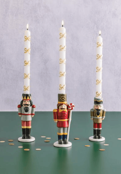 Medium Nutcracker Taper Holder - Veranda Cafe & Mercantile