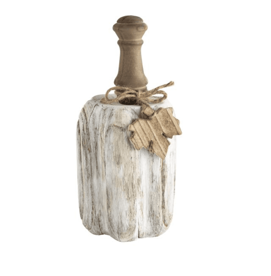 Medium Wood Baluster Pumpkin - Veranda Cafe & Mercantile