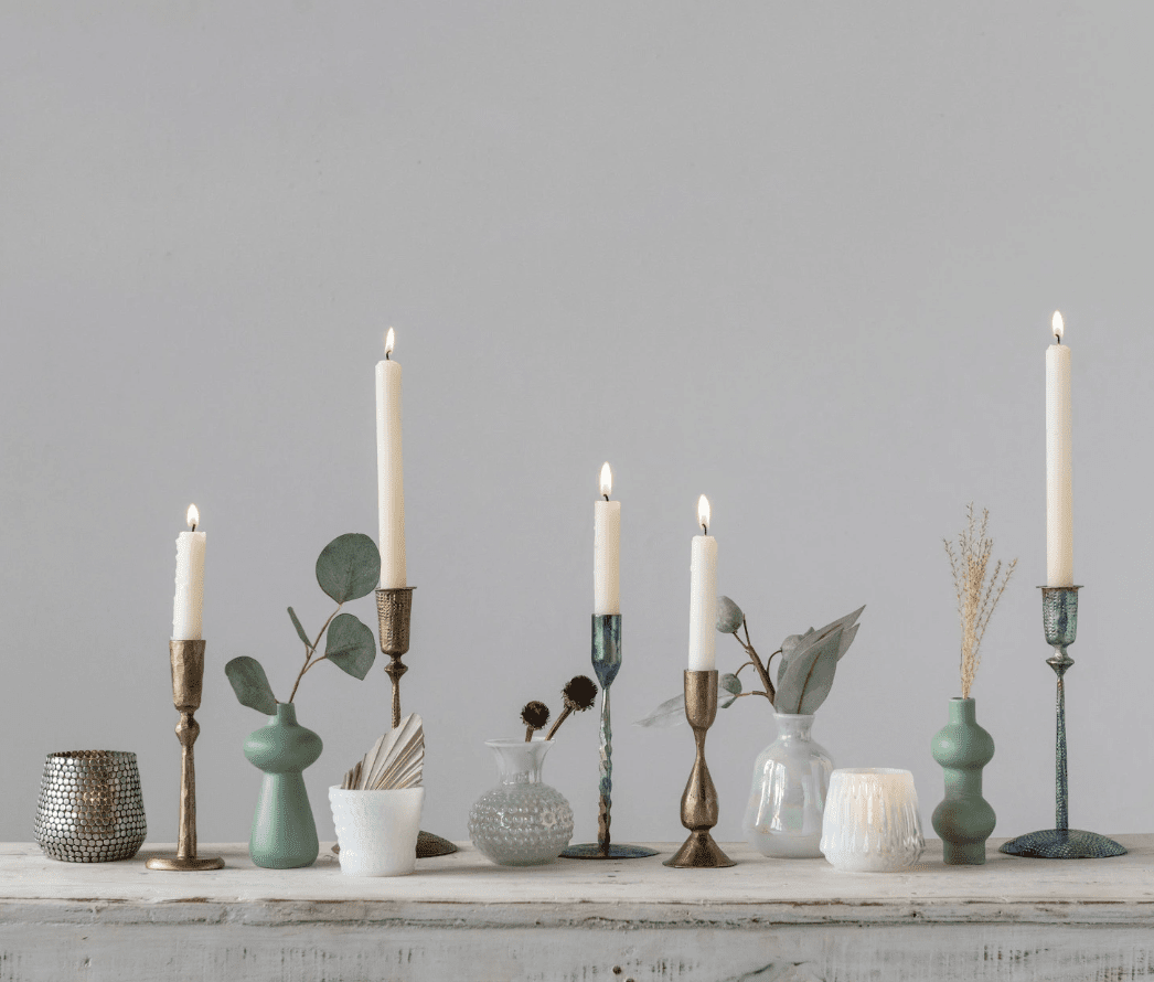 Metal Taper Holder - 7" - Veranda Cafe & Mercantile