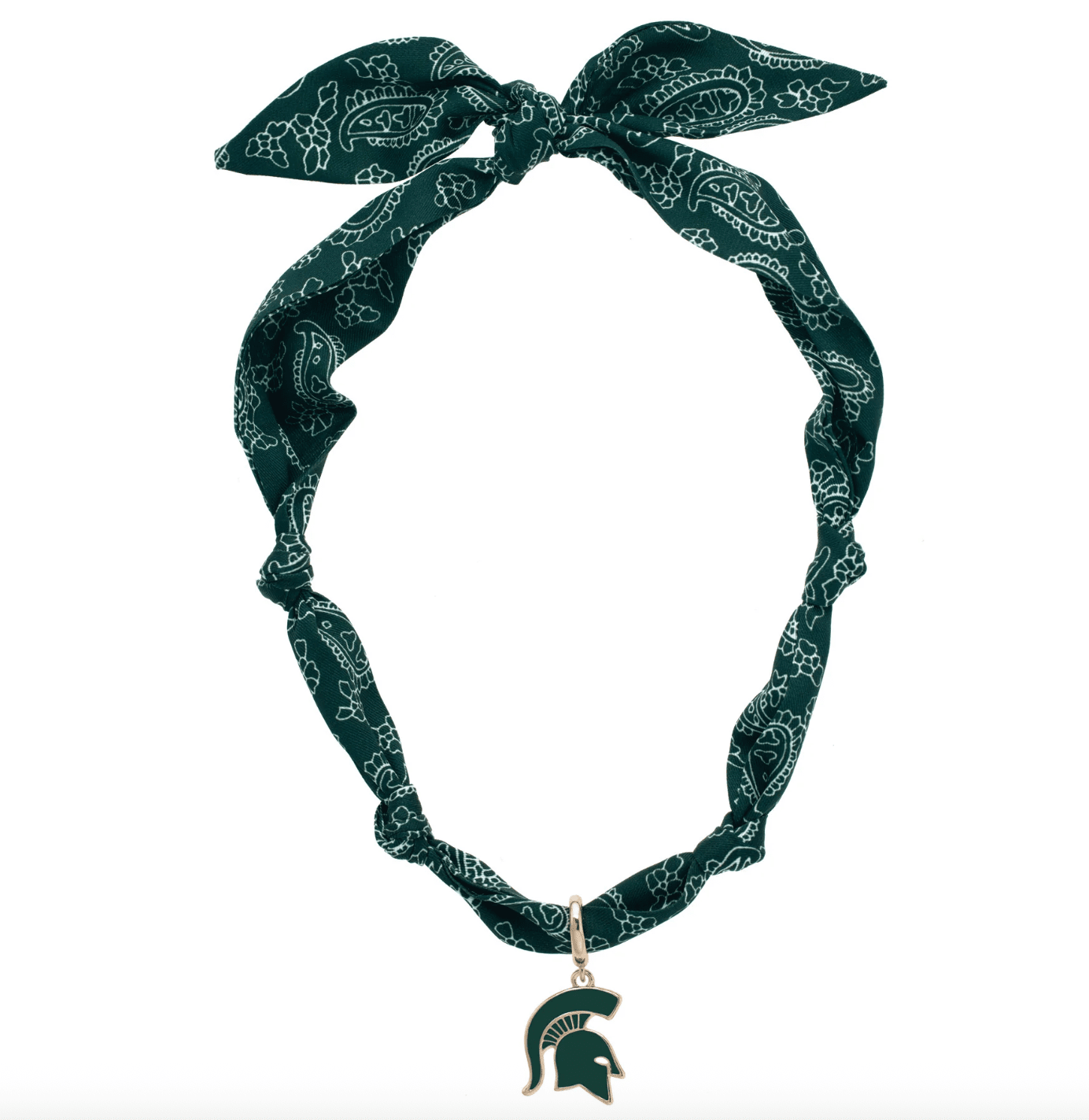 Michigan State Spartans Logo Bandana Scarf Necklace - Veranda Cafe & Mercantile