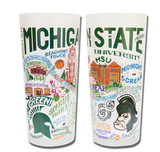 Michigan State University Drinking Glass Set - Veranda Cafe & Mercantile