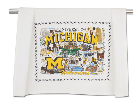 Michigan, University of Dish Towel - Veranda Cafe & Mercantile