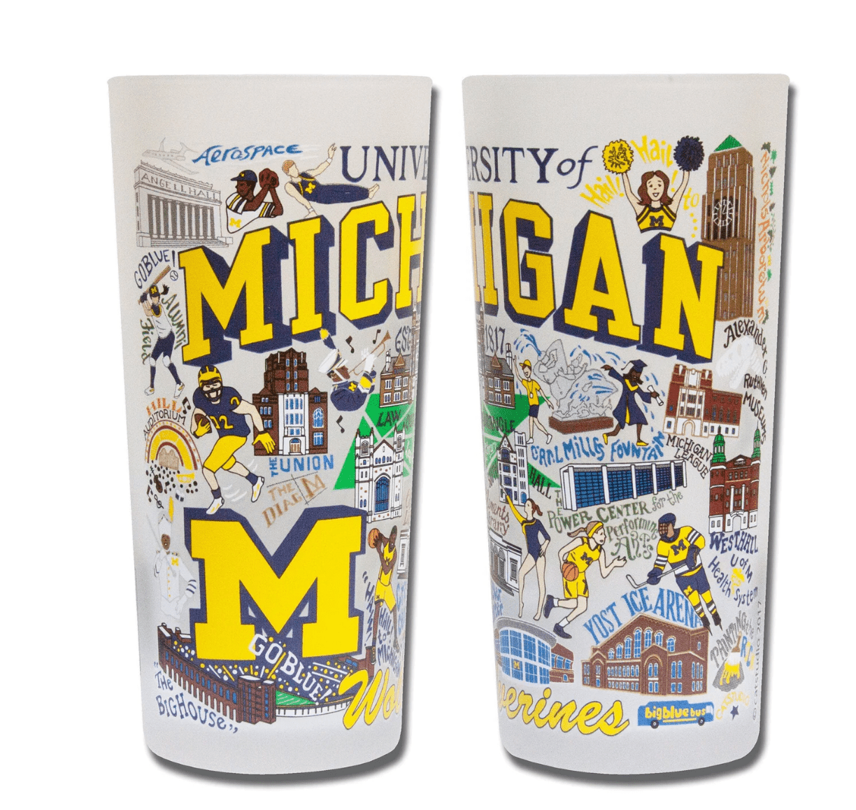 Michigan, University of Drinking Glass Set - Veranda Cafe & Mercantile