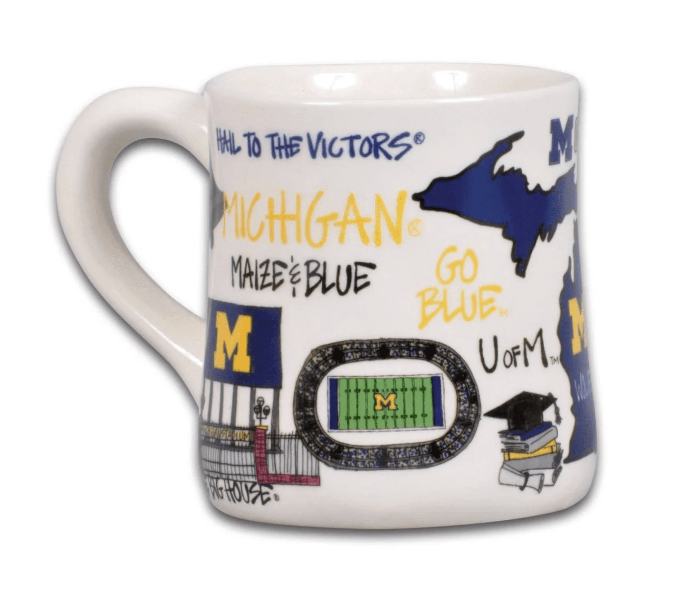 Michigan, University of Icon Mug - Veranda Cafe & Mercantile
