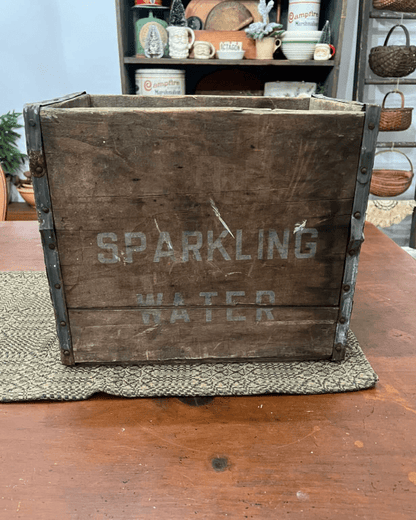 Mid 20th Century Sparkling Water Crate - Veranda Cafe & Mercantile
