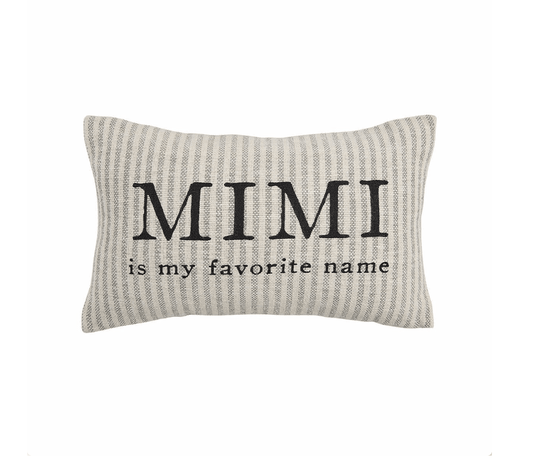 Mimi Striped Grandma Pillow - Veranda Cafe & Mercantile