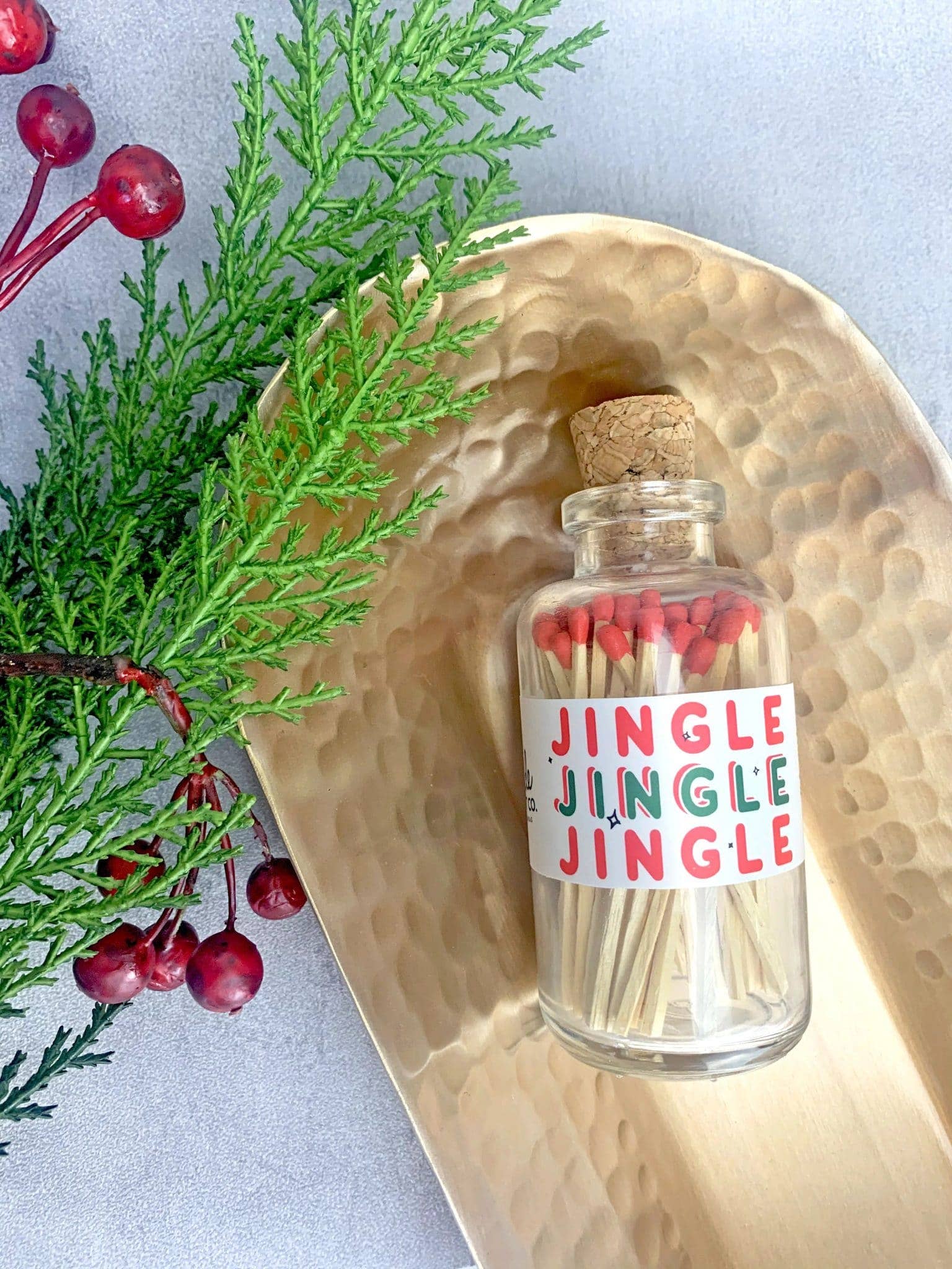 Mini Apothecary Christmas Jingle Matches - Veranda Cafe & Mercantile