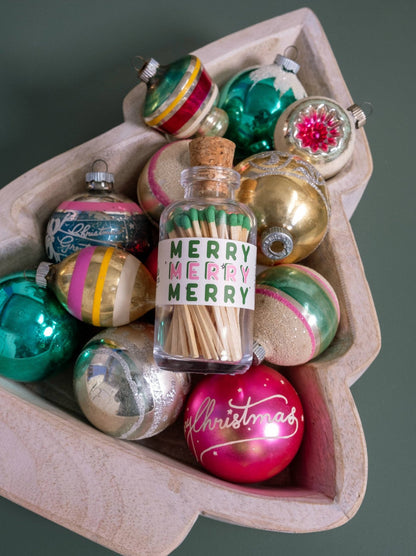 Mini Apothecary Christmas Merry Matches - Veranda Cafe & Mercantile