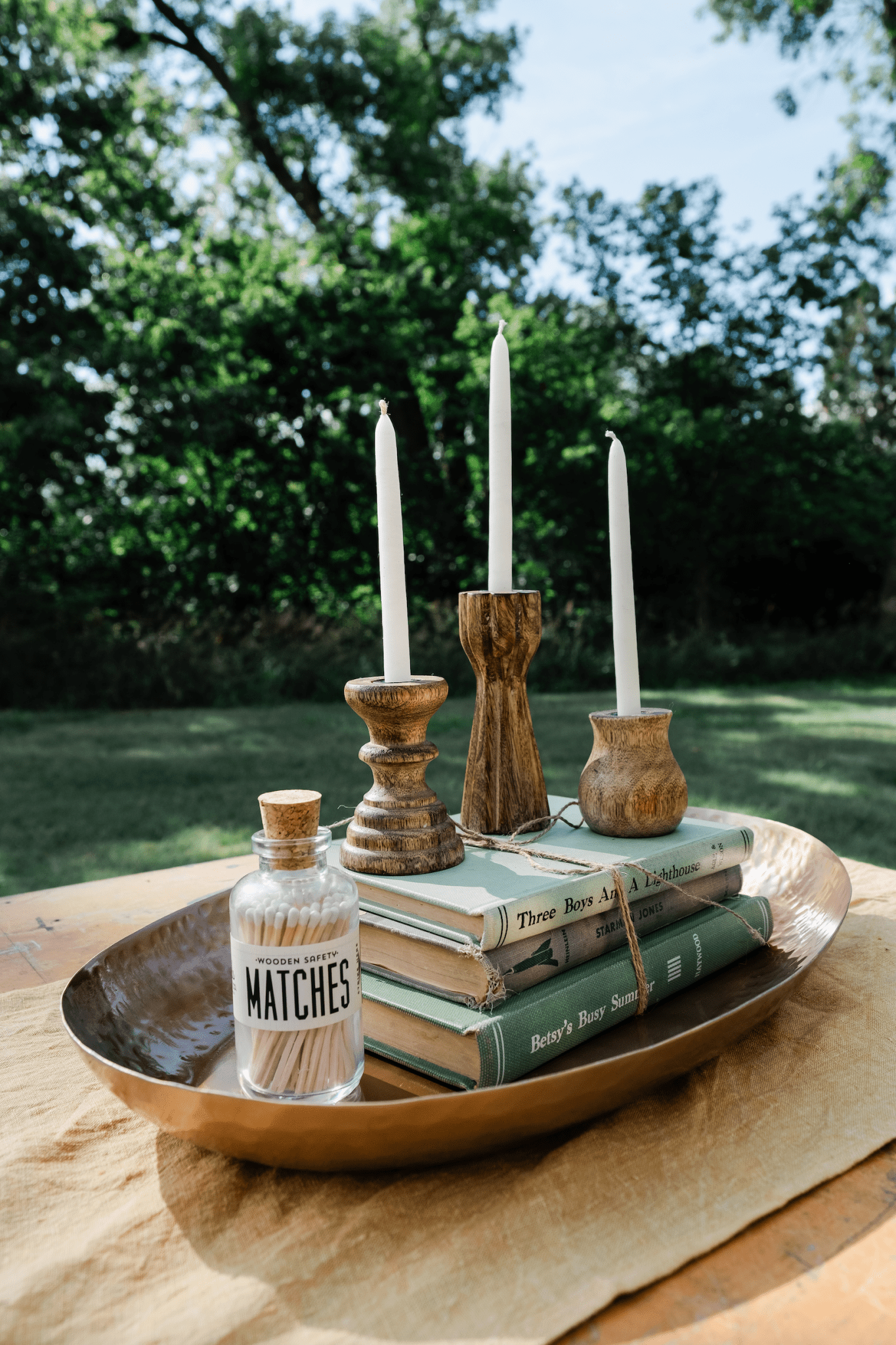 Mini Apothecary Vintage White Matches - Veranda Cafe & Mercantile