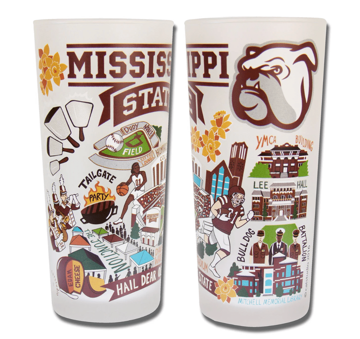 Mississippi State University Drinking Glass Set - Veranda Cafe & Mercantile