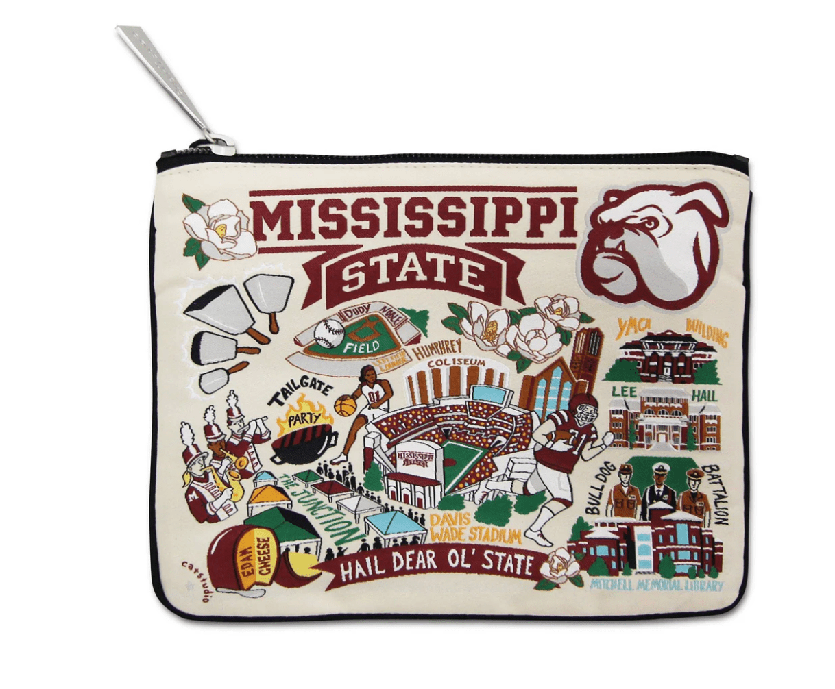 Mississippi State University Zip Pouch - Veranda Cafe & Mercantile