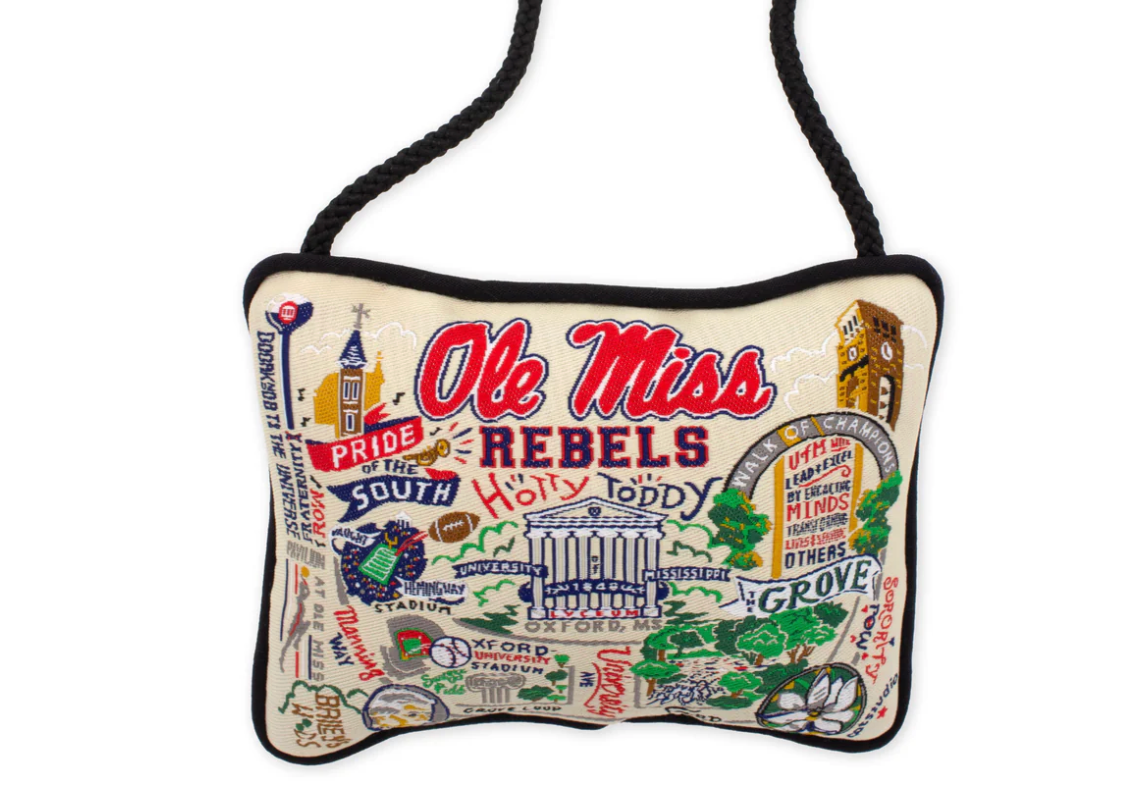 Mississippi, University of (Ole Miss) Mini Pillow - Veranda Cafe & Mercantile