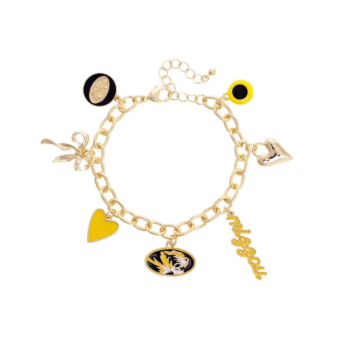 Missouri Tigers Enamel Icons Charm Bracelet - Veranda Cafe & Mercantile