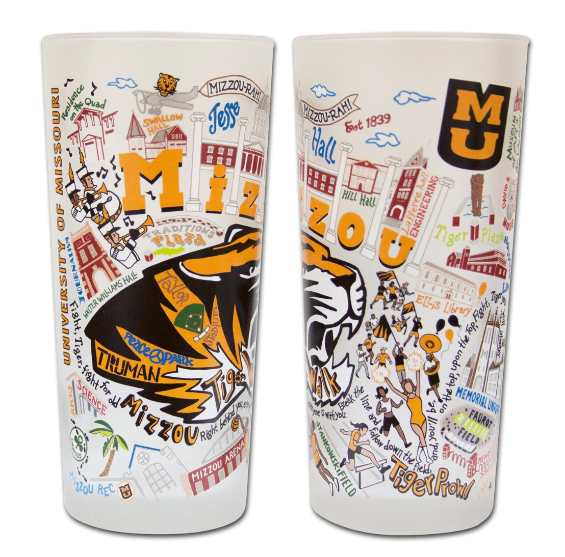 Missouri, University of (Mizzou) Drinking Glass Set - Veranda Cafe & Mercantile