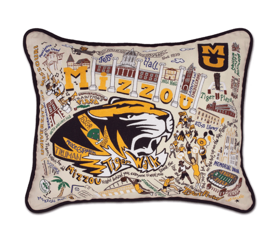 Missouri, University of (Mizzou) Embroidered Pillow - Veranda Cafe & Mercantile