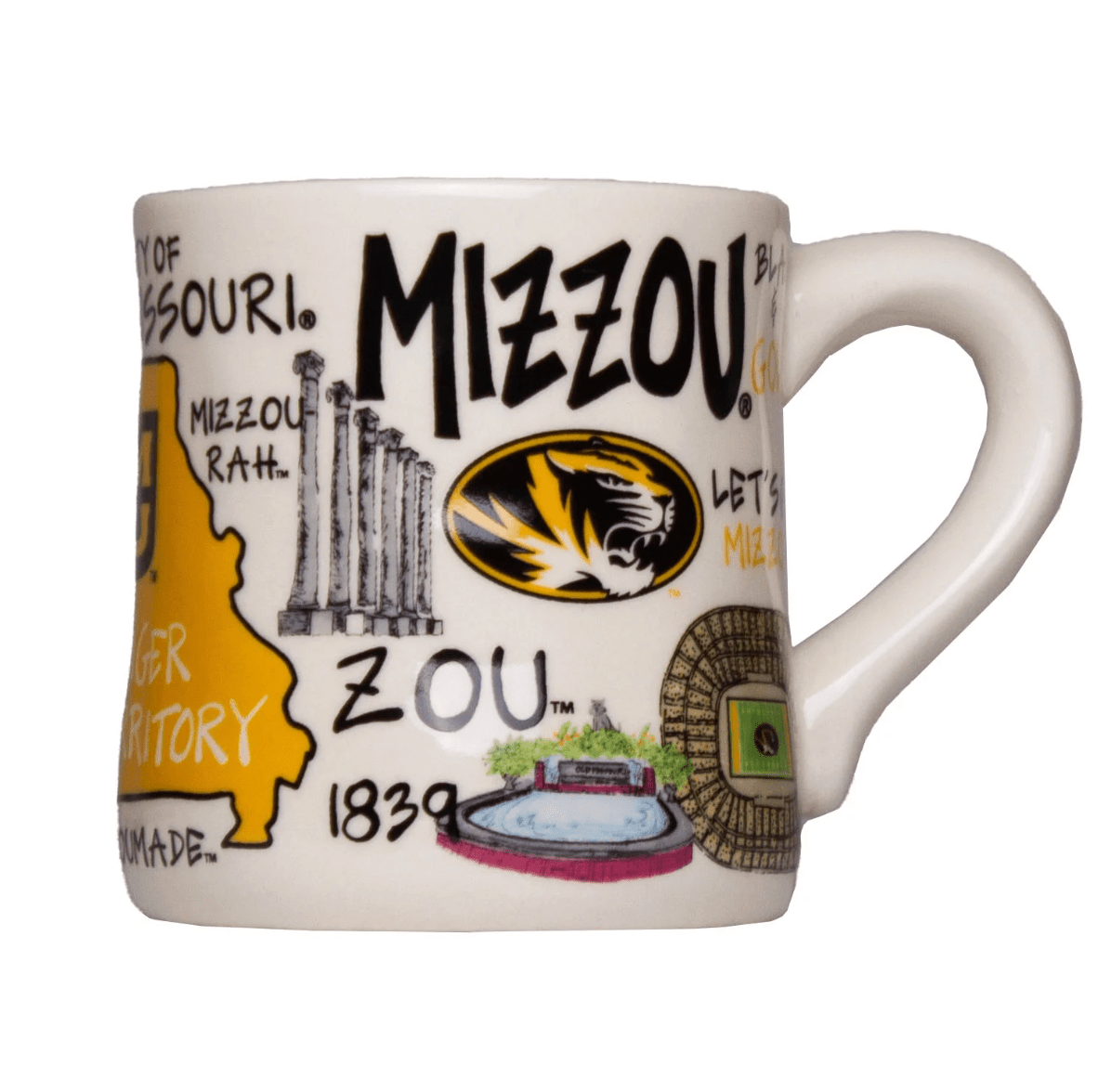 Missouri, University of (Mizzou) Icon Mug - Veranda Cafe & Mercantile