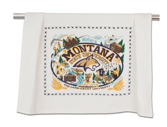 Montana State University Dish Towel - Veranda Cafe & Mercantile