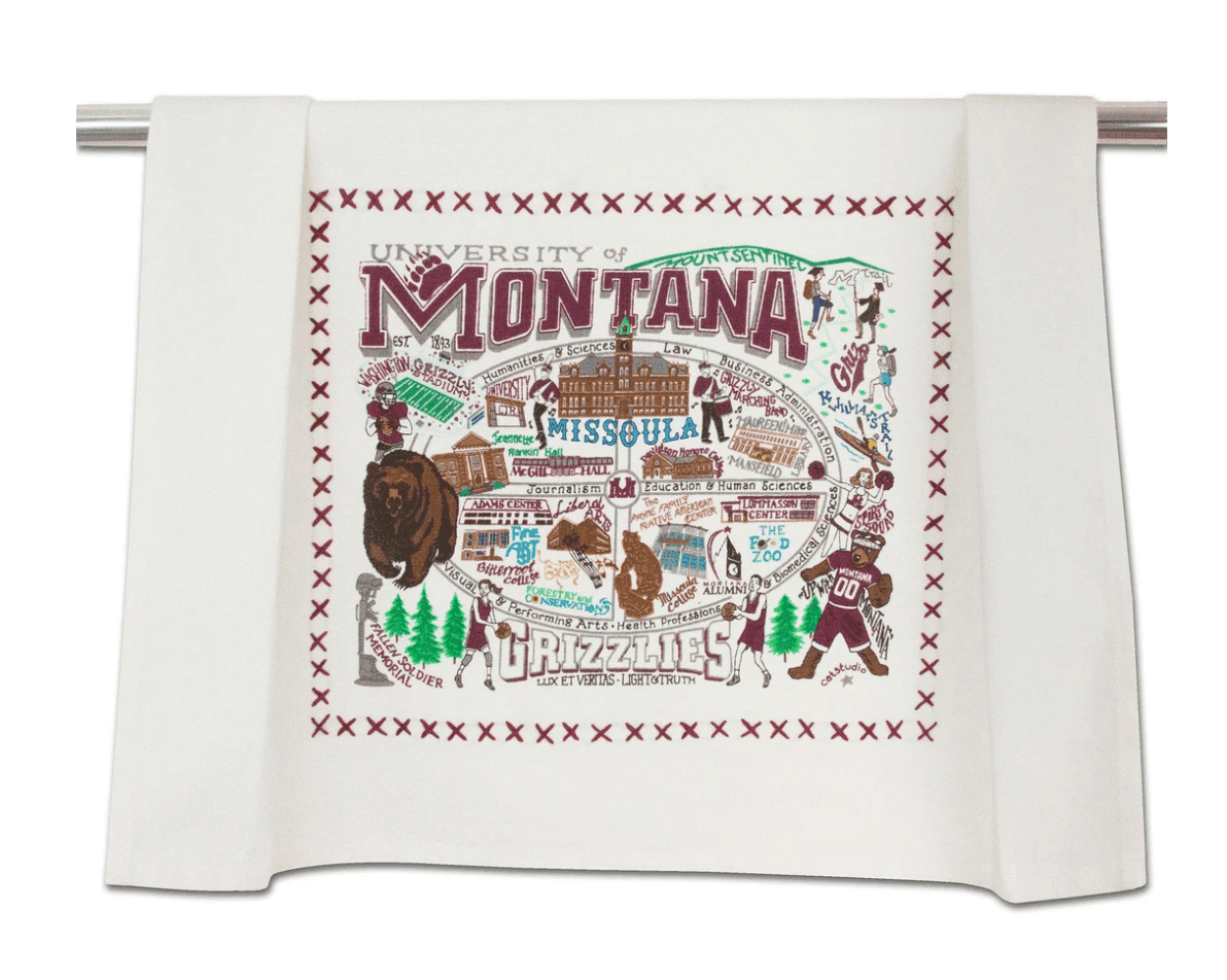 Montana, University of Dish Towel - Veranda Cafe & Mercantile
